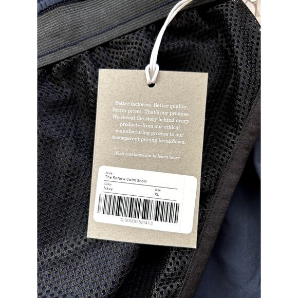 Everlane The ReNew Swim Short in Navy XL NWT - Picture 3 of 4